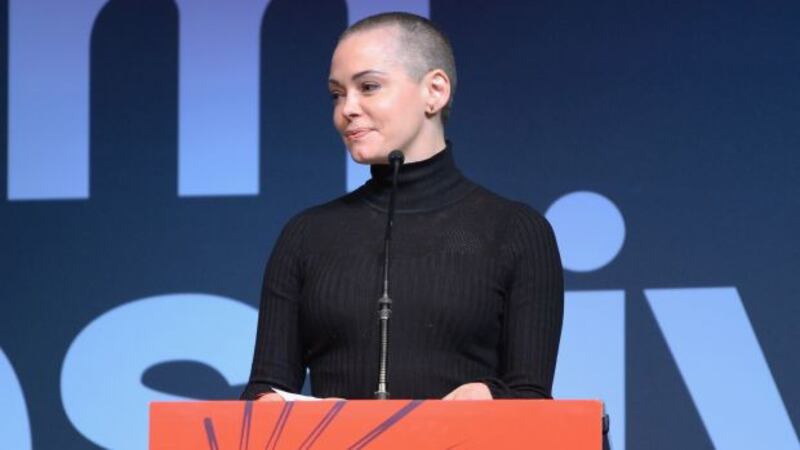 Rose McGowan speaking at the Sundance Film Festival awards ceremony in Park City, Utah, 2016. Photograph: Andrew Toth/Getty Images for Sundance Film Festival