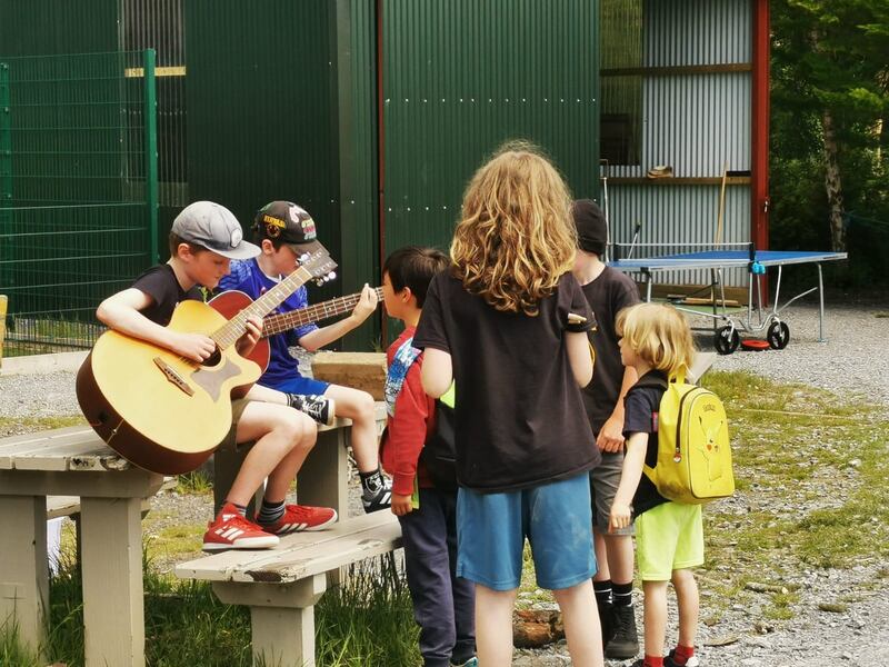 Students at the Sudbury School in Sligo: Sudbury schools are interested in working with, rather than against, the mainstream system.