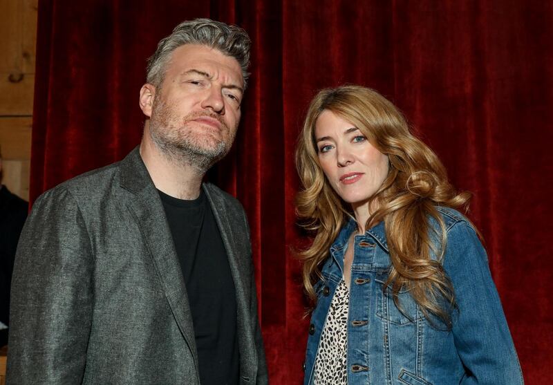 Charlie Brooker and Annabel Jones. Photograph: David M. Benett/Dave Benett/Getty Images