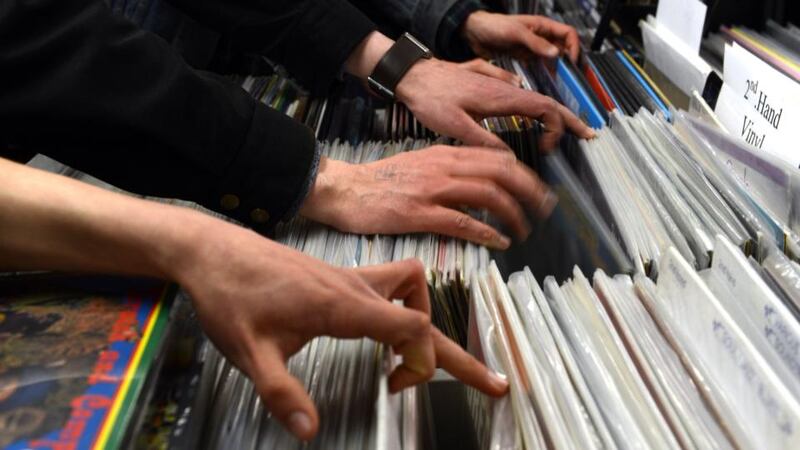 Freebird Records had its best sales day of the year – “even better than Christmas”, said Freebird’s Gareth Averill, who said the recent closure of HMV has left a gap in the record-collectors’ market that is being filled by the surviving independent stores. Photograph: Cyril Byrne