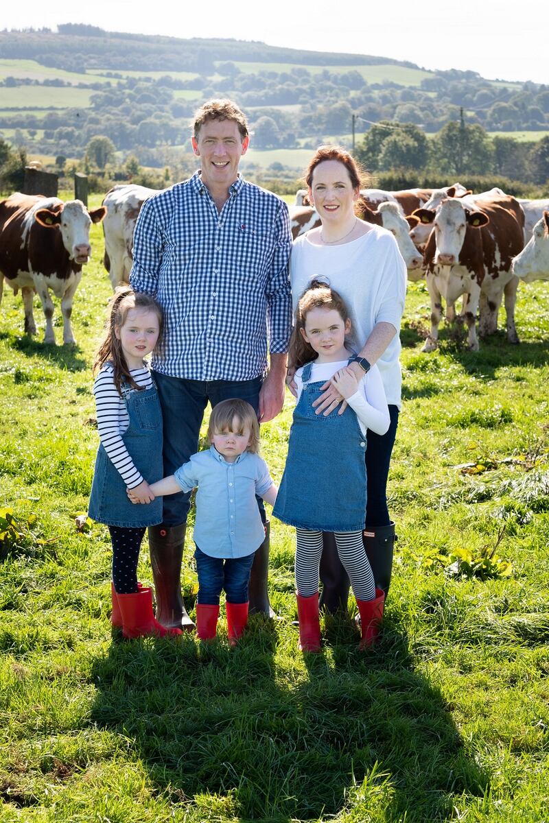 Tom & Norma Dinneen with Áine, Tadhg and Méabh.