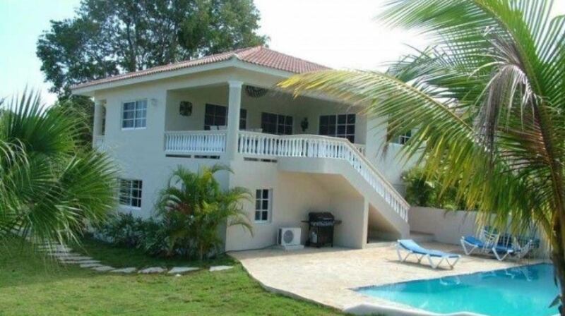 This villa in a gated scheme in the Dominican Republic has its own pool and private beach