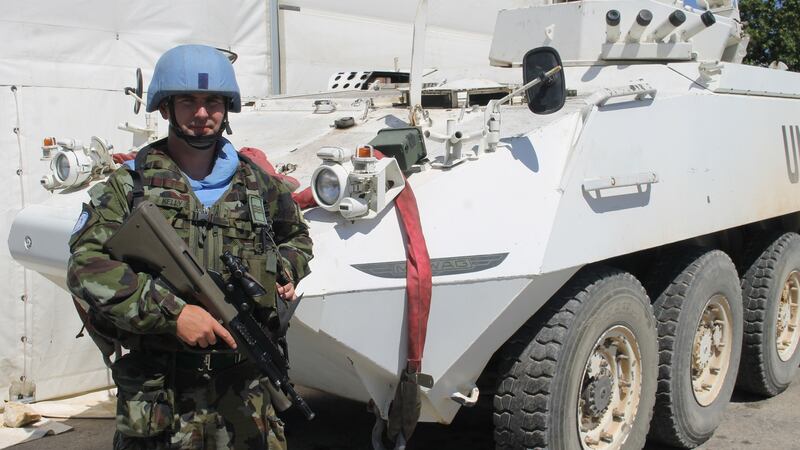 Sgt Philip Kelly, from Co Meath, first deployed to south Lebanon 20 years ago and is now back there on his sixth tour of overseas duty.