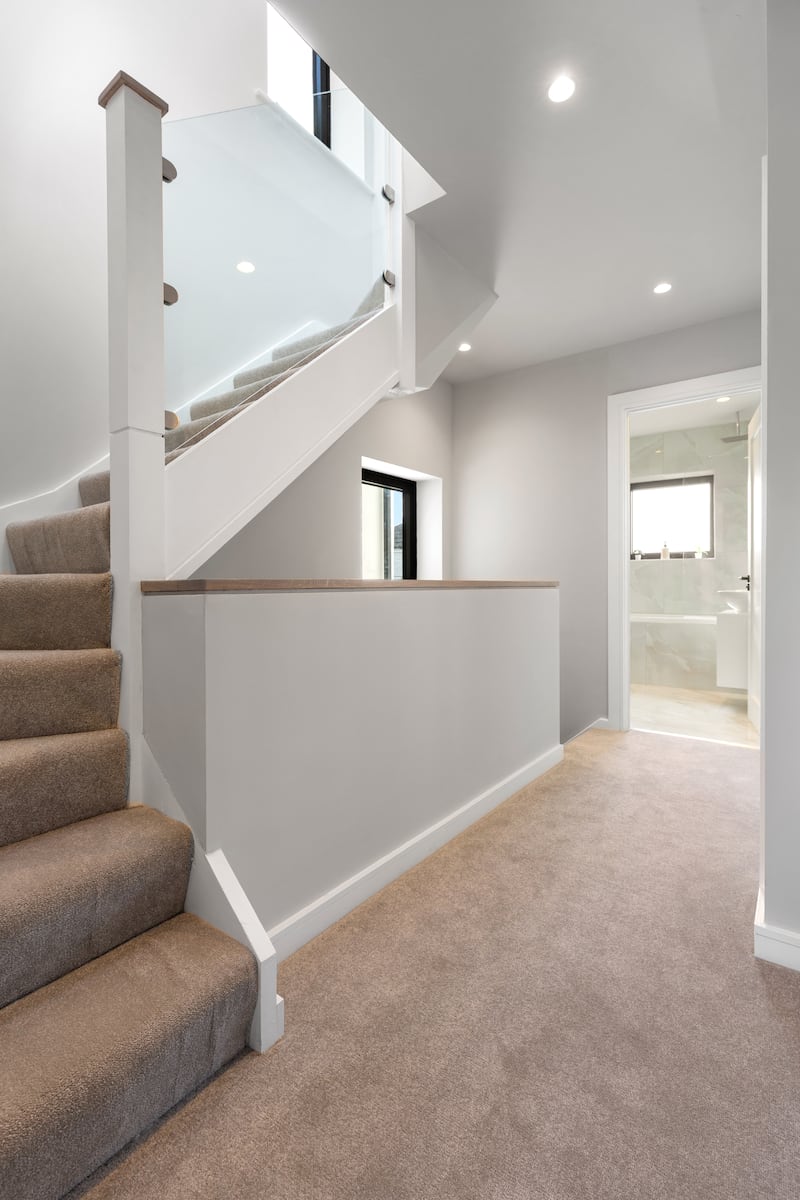 Landing in the energy-efficient four-bedroom home