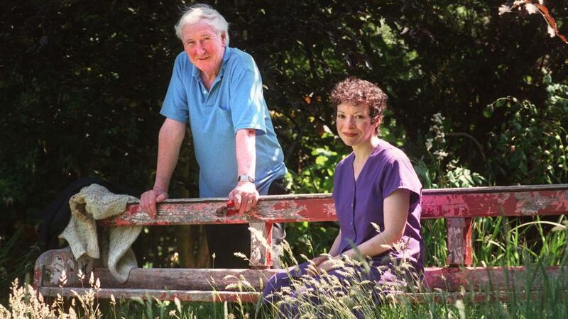 John Montague and his wife Elizabeth Wassell at home in west Cork: Closely observed physicality was a key driver and propulsive force of his poetry. Photograph: Alan Betson