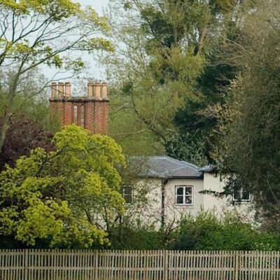 Royal baby: Meghan and Harry’s home, the 10-bedroom Frogmore Cottage, in Windsor. Photograph: GOR/Getty