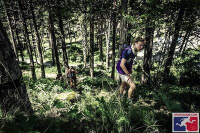 Conor Capplis during the ultramarathon in Andorra.