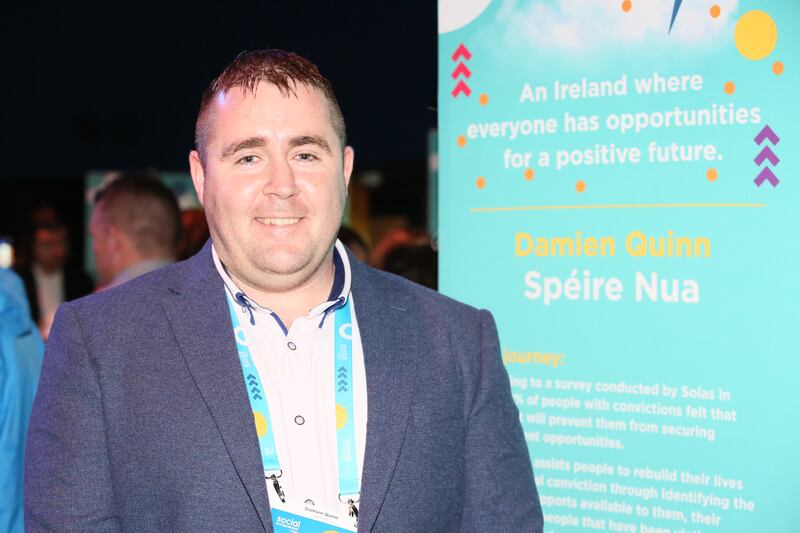 Damien Quinn, founder of Spéire Nua, is determined to help others. Photograph: Mark Stedman