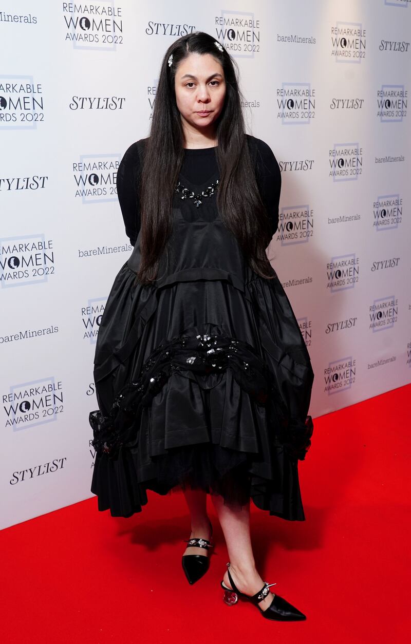 Irish fashion designer Simone Rocha at London Fashion Week. Photograph: Ian West/PA.
