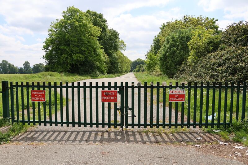 The main access road into Castletown House in Co Kildare has been blocked off to traffic for a year