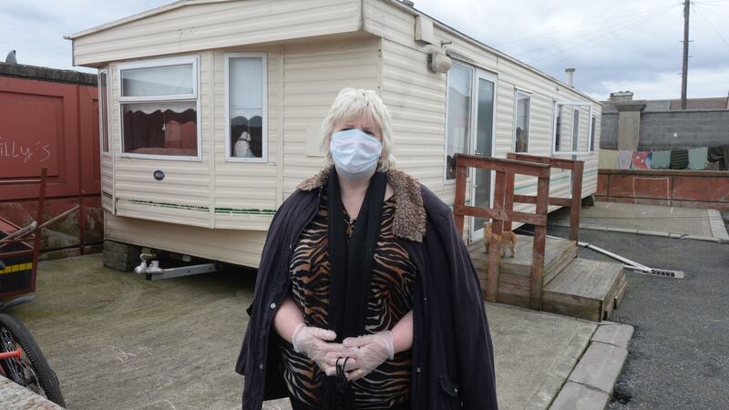 Winnie McDonnell: ‘There’s some here could really do with an extra caravan if anyone gets sick. There’s some with six sharing a bedroom.’ Photograph: Alan Betson/The Irish Times