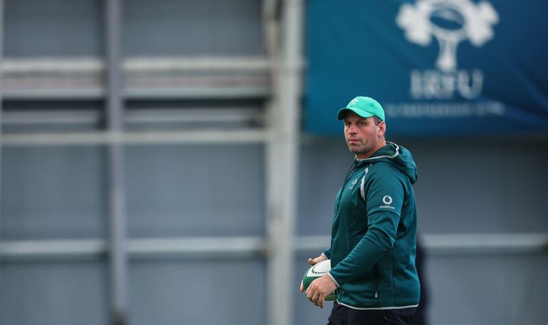 Ireland defence coach Denis Leamy. Photograph: Ben Brady/Inpho