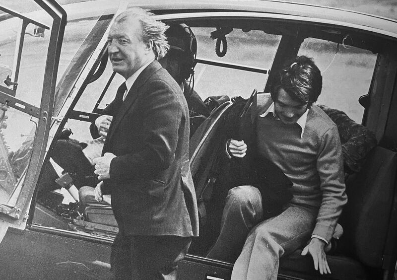 Charles Haughey sanctioned an extensive renovation of Government Buildings in 1990. Photograph: NLI/Colman Doyle