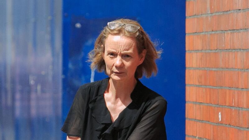 Dr Aideen Byrne, a pediatric allergy specialist at Temple Street Children’s Hospital, leaves Dublin Coroner’s Court on Wednesday. Photograph:  Gareth Chaney/Collins.