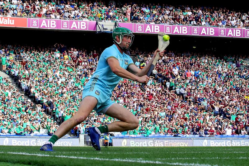 Limerick goalkeeper Nickie Quaid in action against Galway during the All-Ireland semi-final. One of the outstanding goalkeepers in the game for more than a decade. Photograph: Laszlo Geczo/Inpho 