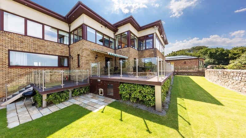 Rear patio at Bayview House, Carrickbrack Road, Howth, Co Dublin