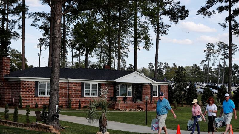 One of the two remaining family homes Augusta National. Photograph: Jonathan Ernst/Reuters