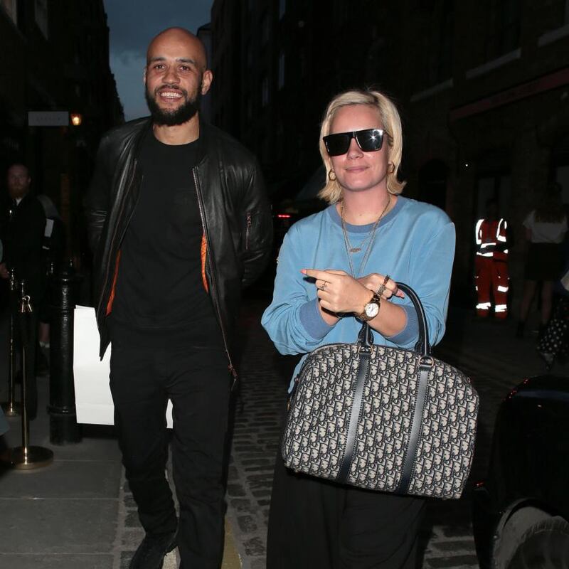 New partner: Lily Allen with her boyfriend, Daniel London, in London in May. Photograph: Ricky Vigil/GC/Getty