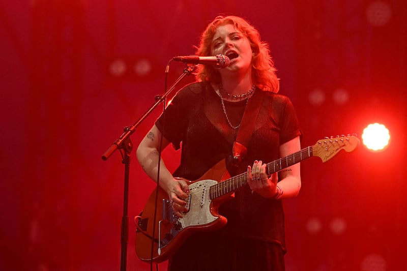 Sprints frontwoman Karla Chubb doesn’t often write about her personal life, although she admits to having had to develop a 'much thicker skin' over the past year. Photograph: Oli Scarff/AFP via Getty Images

