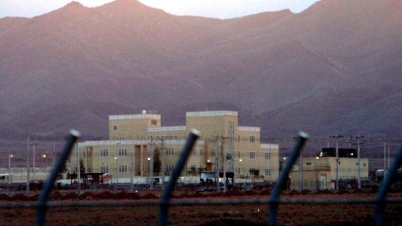 A file photograph shows the nuclear enrichment plant of Natanz in central Iran. Photograph: Abedin Taherkenareh/EPA.