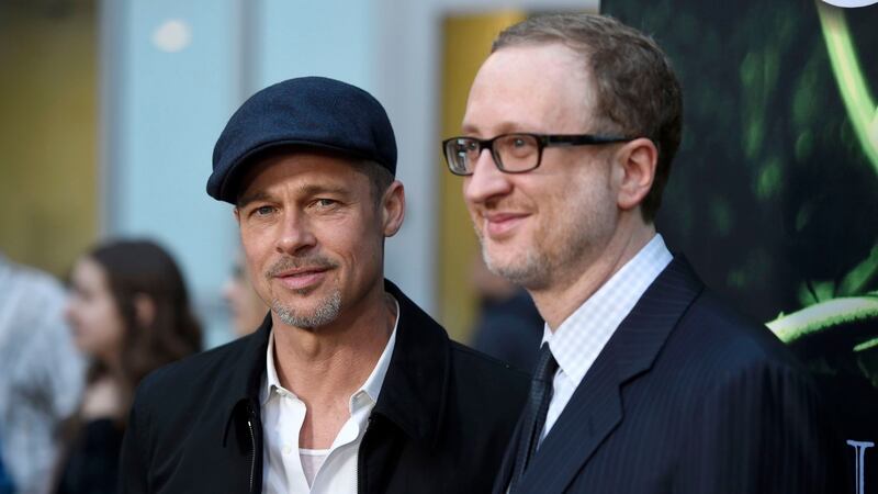 Brad Pitt and James Gray: ‘Brad and I talked at length about taking down that toxic masculine ideal.’ Photograph:  Invision/AP/REX/Shutterstock
