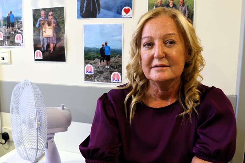 Former lung transplant patient Lyndsey Barrett at the Mater's lung transplant unit 20th anniversary celebrations.