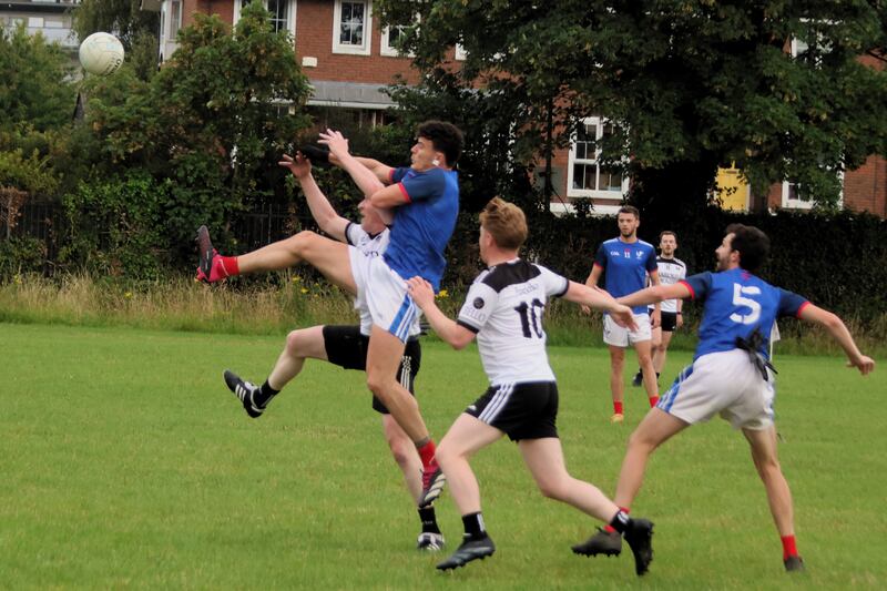 French international GAA team in action against Portobello in Rathmines. France won 1-10 to 0-2.