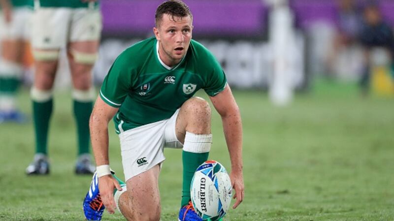 Jack Carty’s Rugby World Cup dream did not go to plan. File photograph: Getty Images