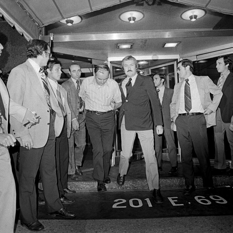 Mel Patrick Lynch, in custody in New York in 1975. Photograph: Barton Silverman/NYT