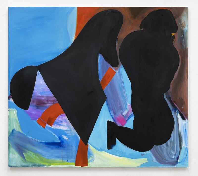 Aileen Murphy, Hatching and Going, 2019, Oil on canvas, 170 x 190cm. Image courtesy of the artist, Kevin Kavanagh, Dublin, and Deborah Schamoni, Munich. Photograph: Stafan Korte