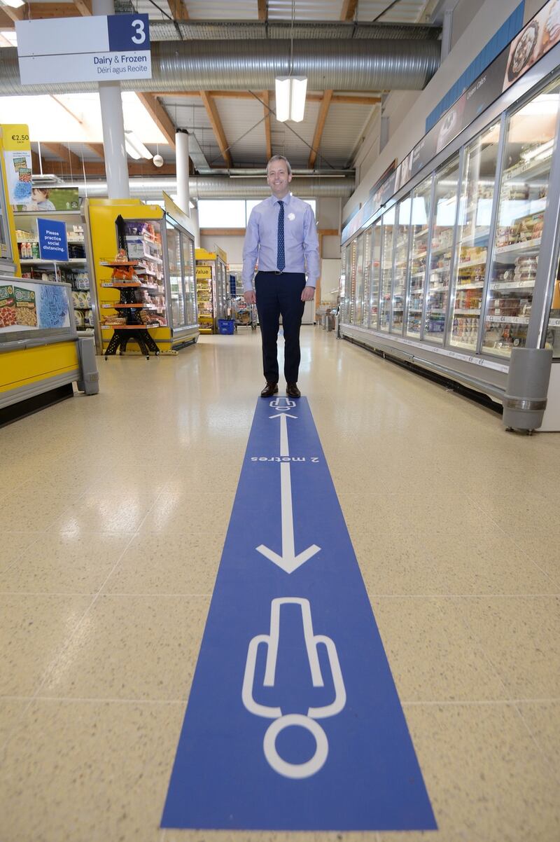Adrian O’Sullivan, manager of Tesco in Rush, Co Dublin. Photograph: Alan Betson