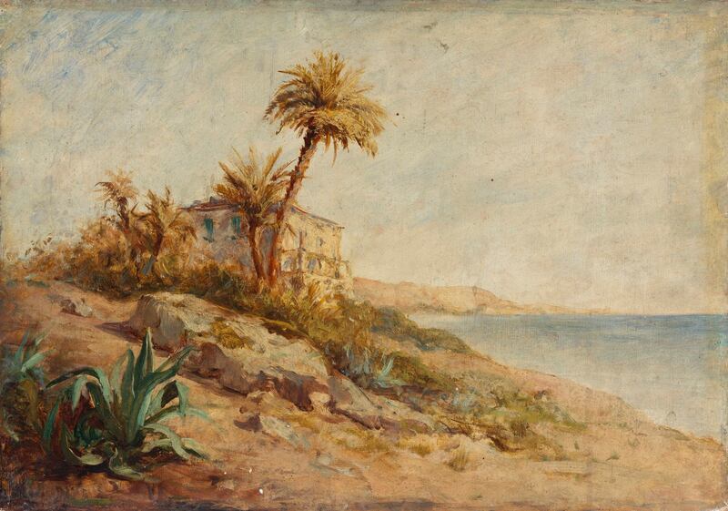 Nathaniel Hone the Younger, Mediterranean Coast Scene, Oil on canvas. Photograph: National Gallery of Ireland
