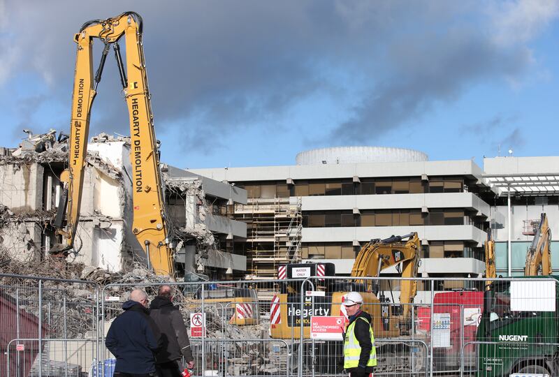 Demolished: AIB Bankcentre made way for Facebook’s new Dublin headquarters. Photograph: Laura Hutton