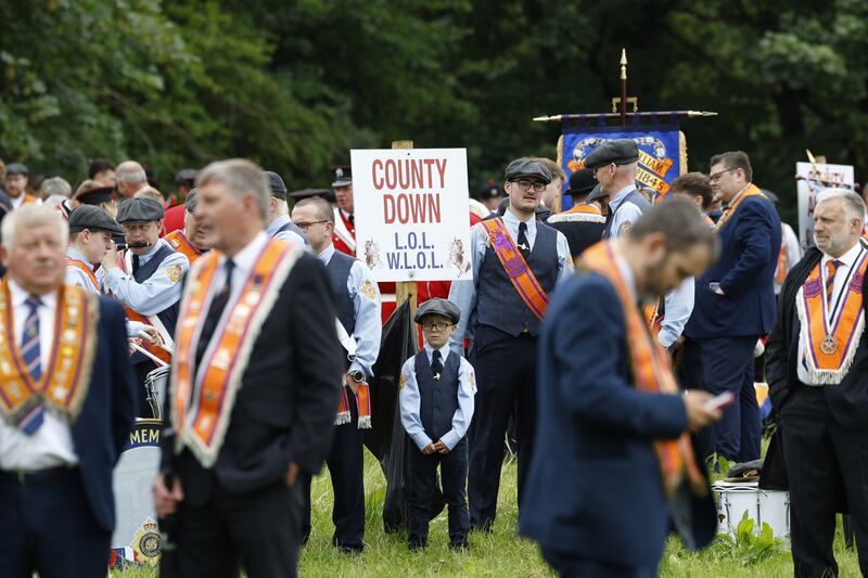 Rossnowlagh, Donegal, during the annual Orange Order parade. Photograph: Nick Bradshaw