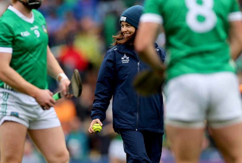 Caroline Currid: the sports psychologist played a crucial role in guiding Limerick to five All-Irelands. She has stepped away this year. Photograph: James Crombie/Inpho 