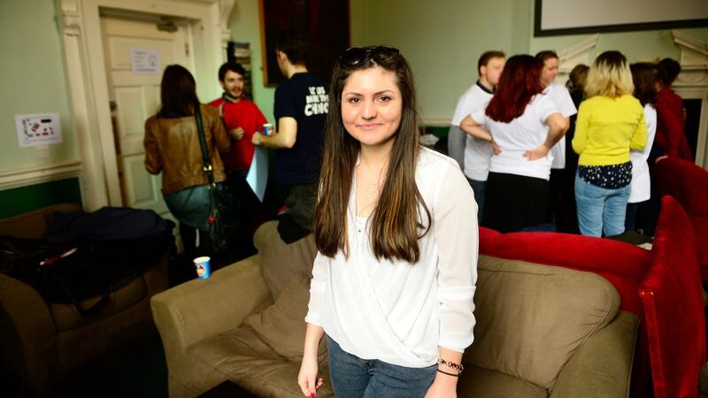 Avril Jatariu at DCU. Photograph: Cyril Byrne