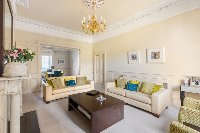 Interconnecting drawingroom and diningroom