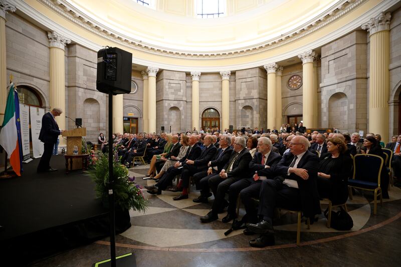 The centenary event took place in the Round Hall of the Four Courts, Dublin. Photograph Nick Bradshaw/The Irish Times
