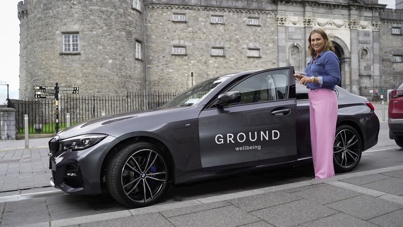 Peigín Crowley takes in the sights of Kilkenny city. Photograph: Conor Mulhern