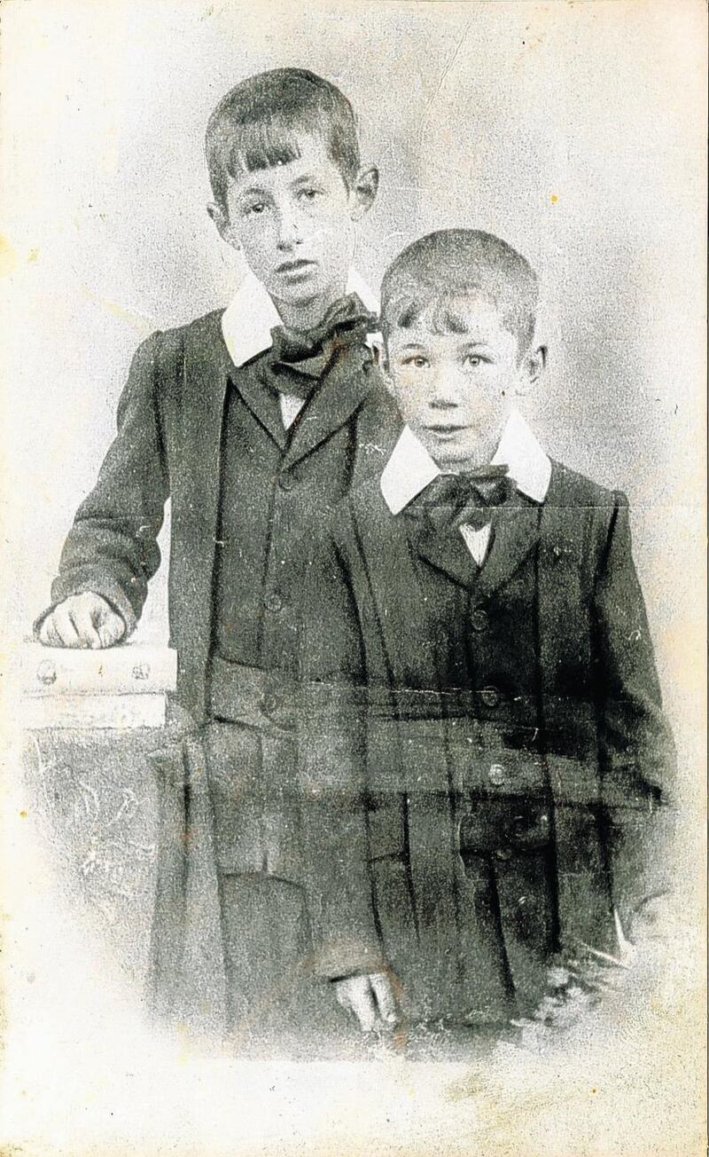 Daddy and Uncle Tommy in 1910