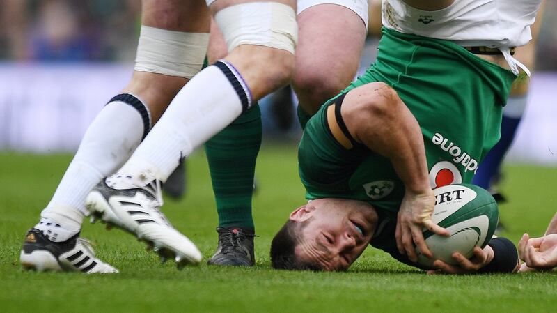 Cian Healy was involved in a concerning incident against Scotland. Photograph: Clodagh Kilcoyne/Reuters