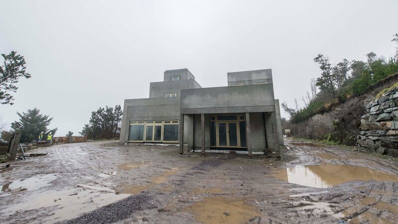 Work is progressing at pace inside Ireland’s first Tibetan Temple at the Dzogchen Beara Tibetan Buddhist Retreat centre. Photograph:  Michael Mac Sweeney/Provision
