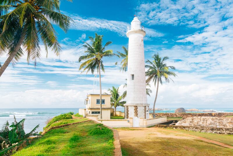 Galle Fort Lighthouse, Sri Lanka. Photograph: iStock