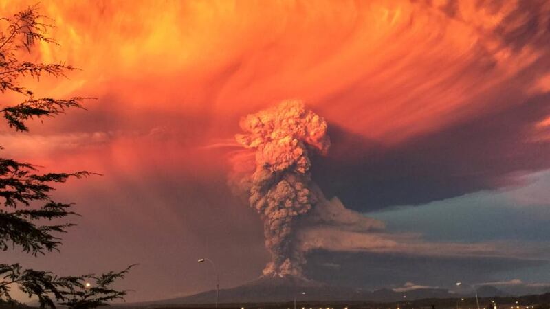 The volcano erupted for the first time in more than five decades on Wednesday, sending a thick plume of ash and smoke several kilometres into the sky. Photograph: Rafael Arenas/Reuters