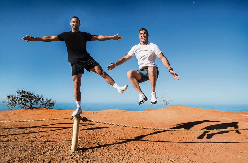 Ireland Rugby World Cup Portraits 2019 Rob Kearney (right) with his brother Dave in the Algarve in Portugal, where they holiday together with family. Mandatory Credit ©INPHO/Dan Sheridan