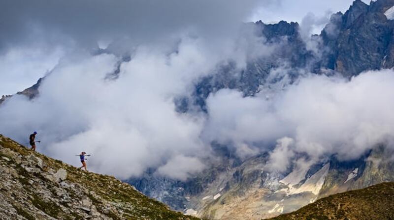Participants in the UTMB race in 2018.