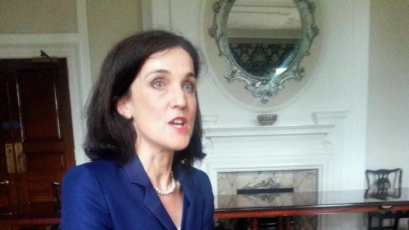 The Northern Secretary Theresa Villiers and the Minister for Foreign Affairs Charlie Flanagan have scheduled a “review and monitoring meeting of the Stormont House Agreement” for Tuesday at Stormont House. Photograph: David Young/PA Wire.