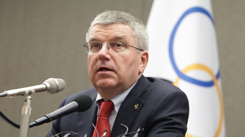 IOC president Thomas Bach announced the decision to ban Russia on Tuesday evening. Photograph: Chung Sung-Jun/Getty