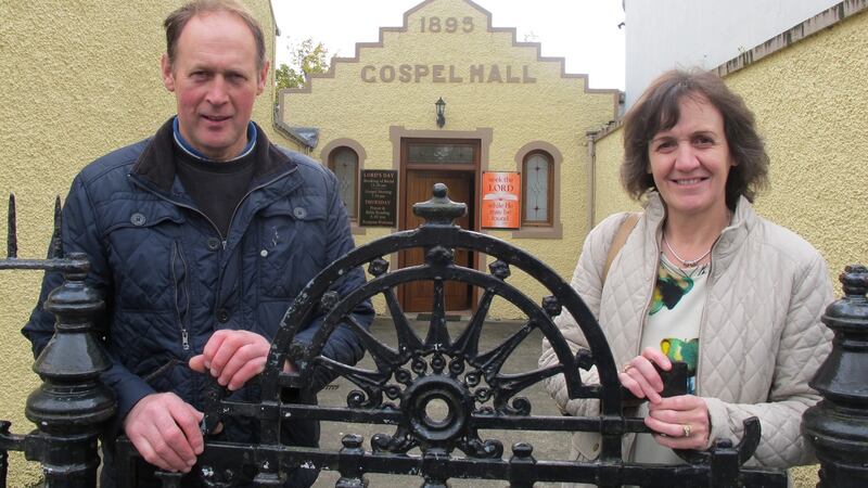 John Russell with his wife, Liz: “[The area] had gone down badly, but now it has changed for the better”