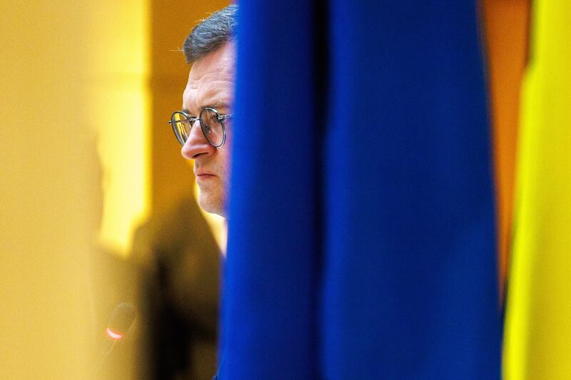 Ukraine's Foreign Minister Dmytro Kuleba. Photograph: Olivier Matthys/EPA